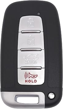Replacement Key Fob Cover Case fit for 2010 2011 2012 2013 2014 2015 Hyundai Sonata Elantra Equus Genesis Kia Sorento Optima Forte Smart Key Fob Shell