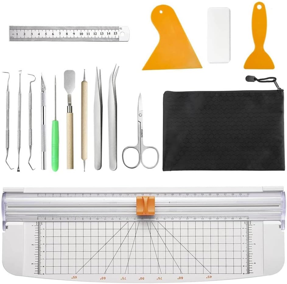 SIDUFHAOPKLL Set Craft Vinyl Weeding Tools Basic Tool Kit for Silhouettes Cameos Lettering DIY Handmade