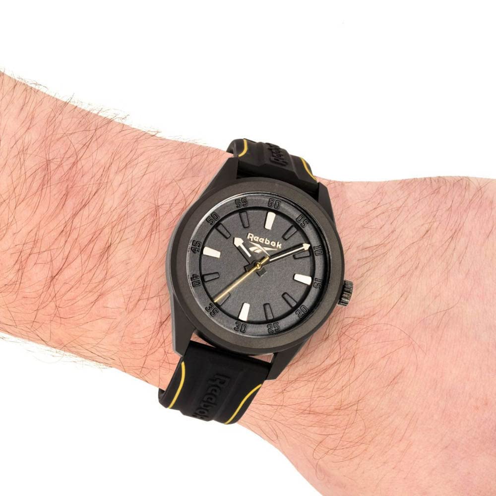 Reebok Spindrop Evolution Quartz Black Round Dial Mens Watch Rv