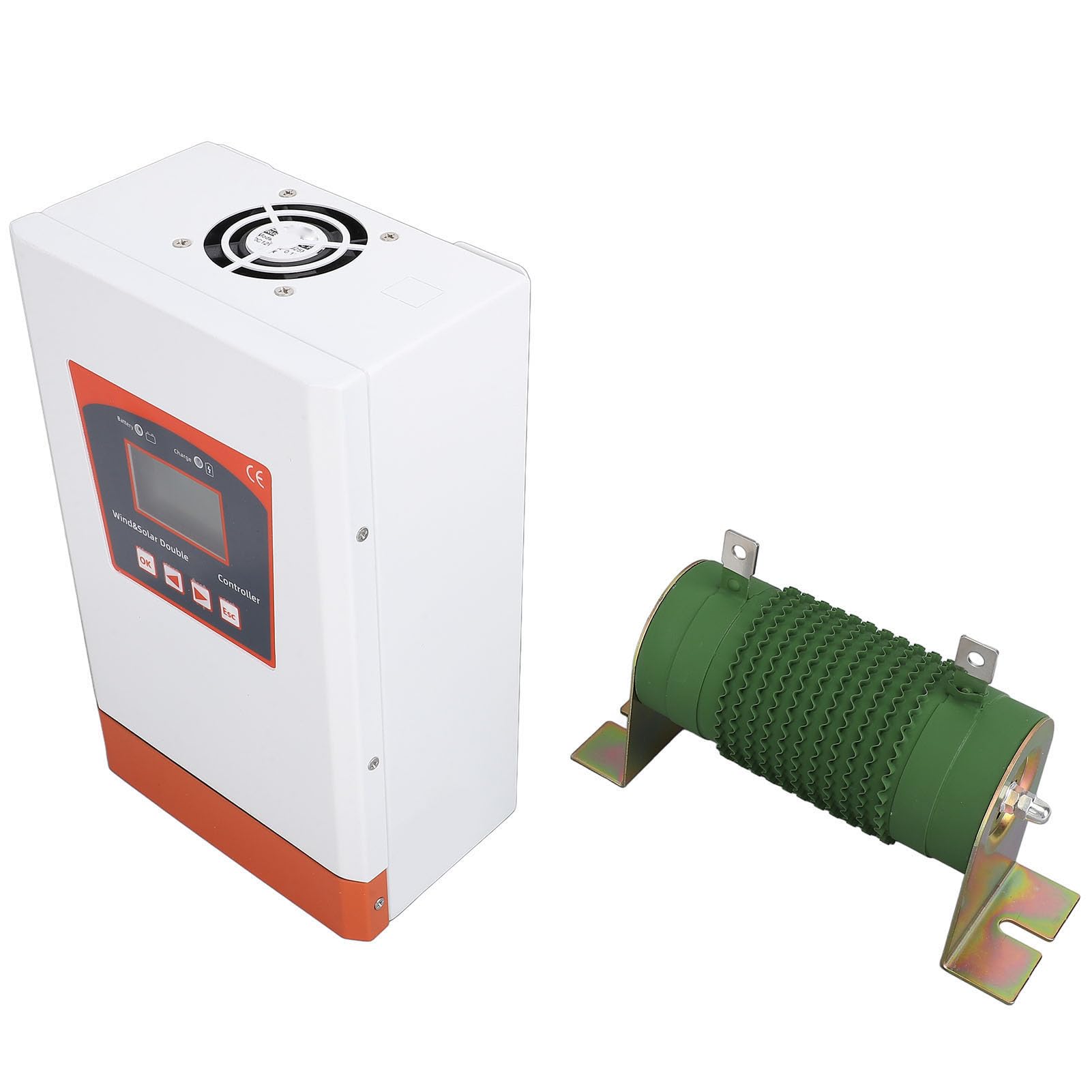48V Controller Ibrido Solare Eolico, 2400W MPPT Solare, per | Doppia alimentazione, display LCD, connettività APP, per casa, barca, lampione