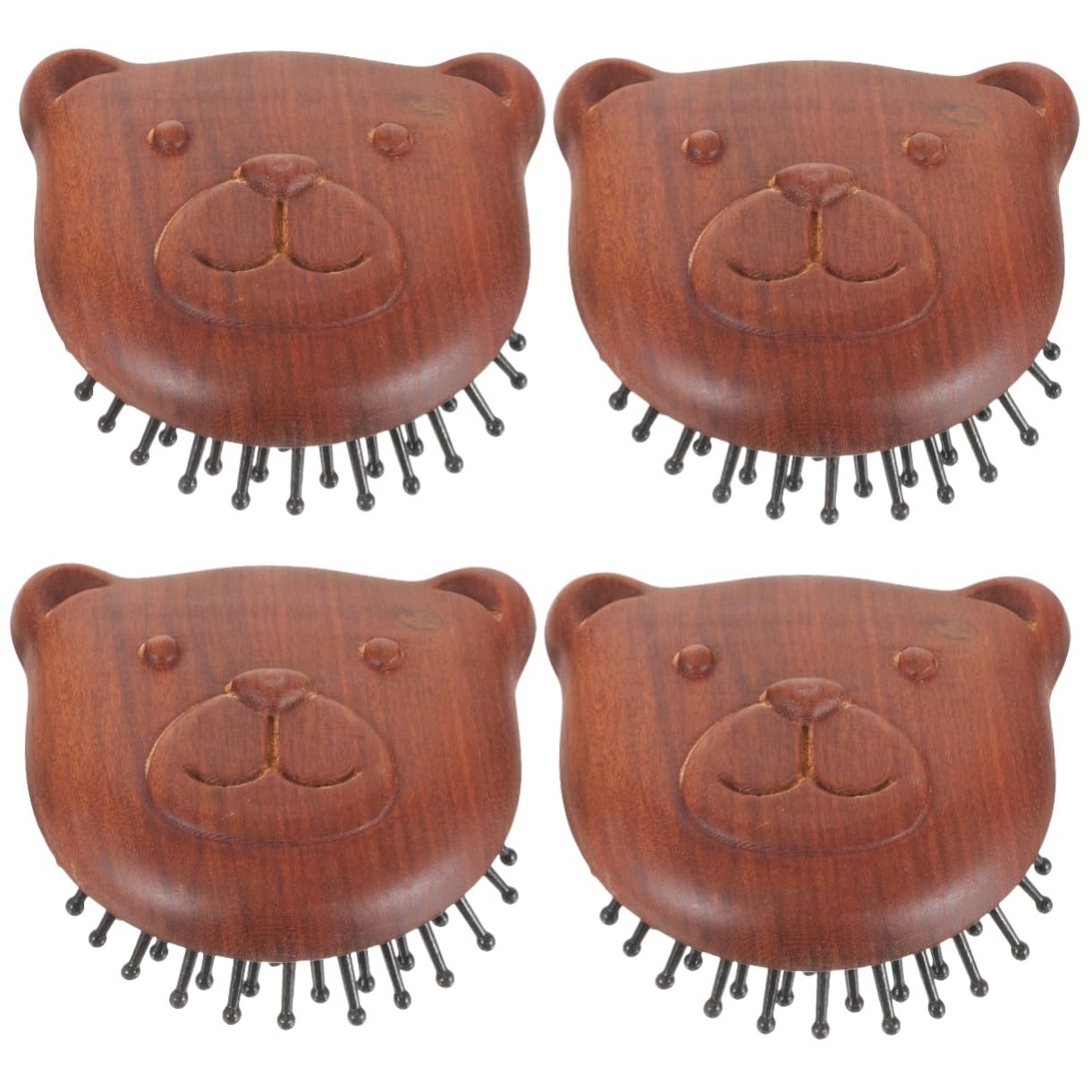 GLEAVI 4 Stücke Kopfhaut Pinsel Kopfhaut Pinsel Haar Peeling Kopfhaut Shampoo Pinsel für Haar