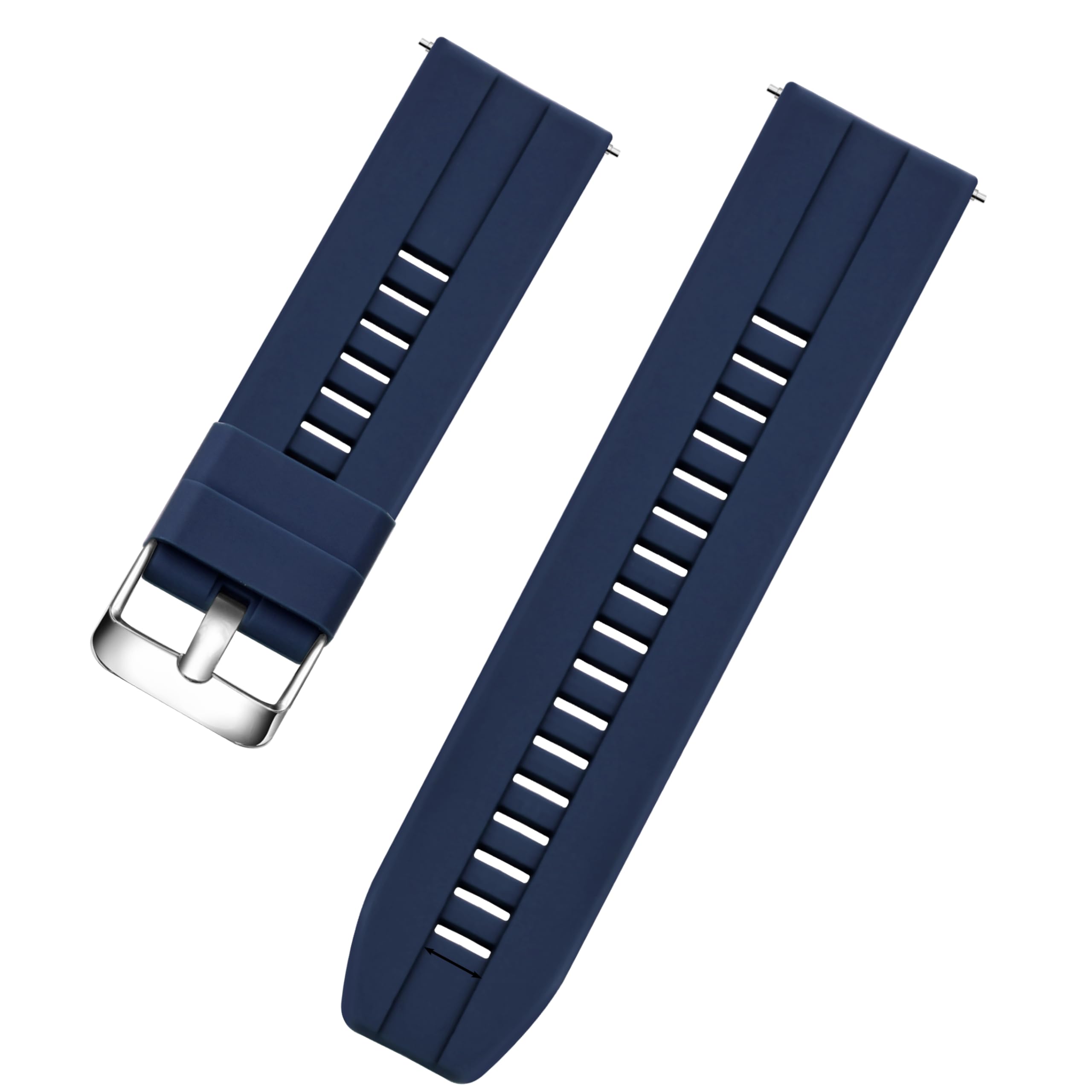 TIMEWEAR 22mm Blue Silicone Replacement Watch Strap with Stainless Steel Buckle, Compatible with Boat, Noise Colorfit, Fireboltt, Samsung, Amazefit & watches with Lug Width 22mm (B0CXJFR7C5) Amazon Price History, Amazon Price Tracker