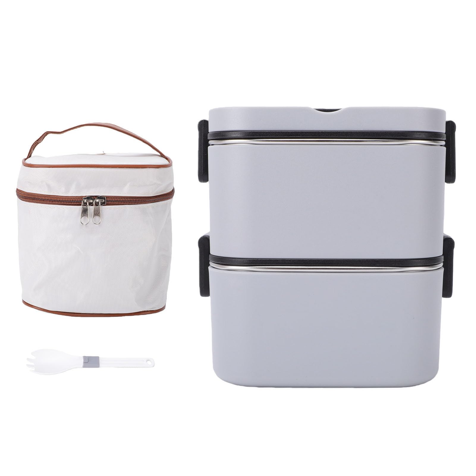 LICAEVEY 1400ml 2 Strati Contenitore per Pranzo in Acciaio Inossidabile