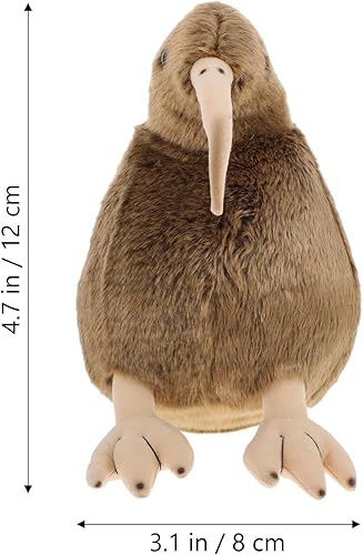 Miniatura 7 de Juguete de peluche de pájaro kiwi muñeca de peluche de pájaro kiwi suave peluche juguetes para mascotas perros cachorros 4.7 in