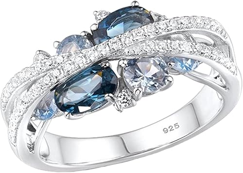 Anillo doble X de moda para mujer con hueco y incrustaciones de diamantes tamaño 5-11, anillo de mujer retro creativo nuevo anillo de circón en