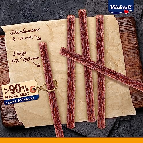Vitakraft Beef Stick, Fleischsticks mit Rind, Hundeleckerli, zur Belohnung, extra fleischig, ohne Zusatz von Zucker (1x 50 Stück)