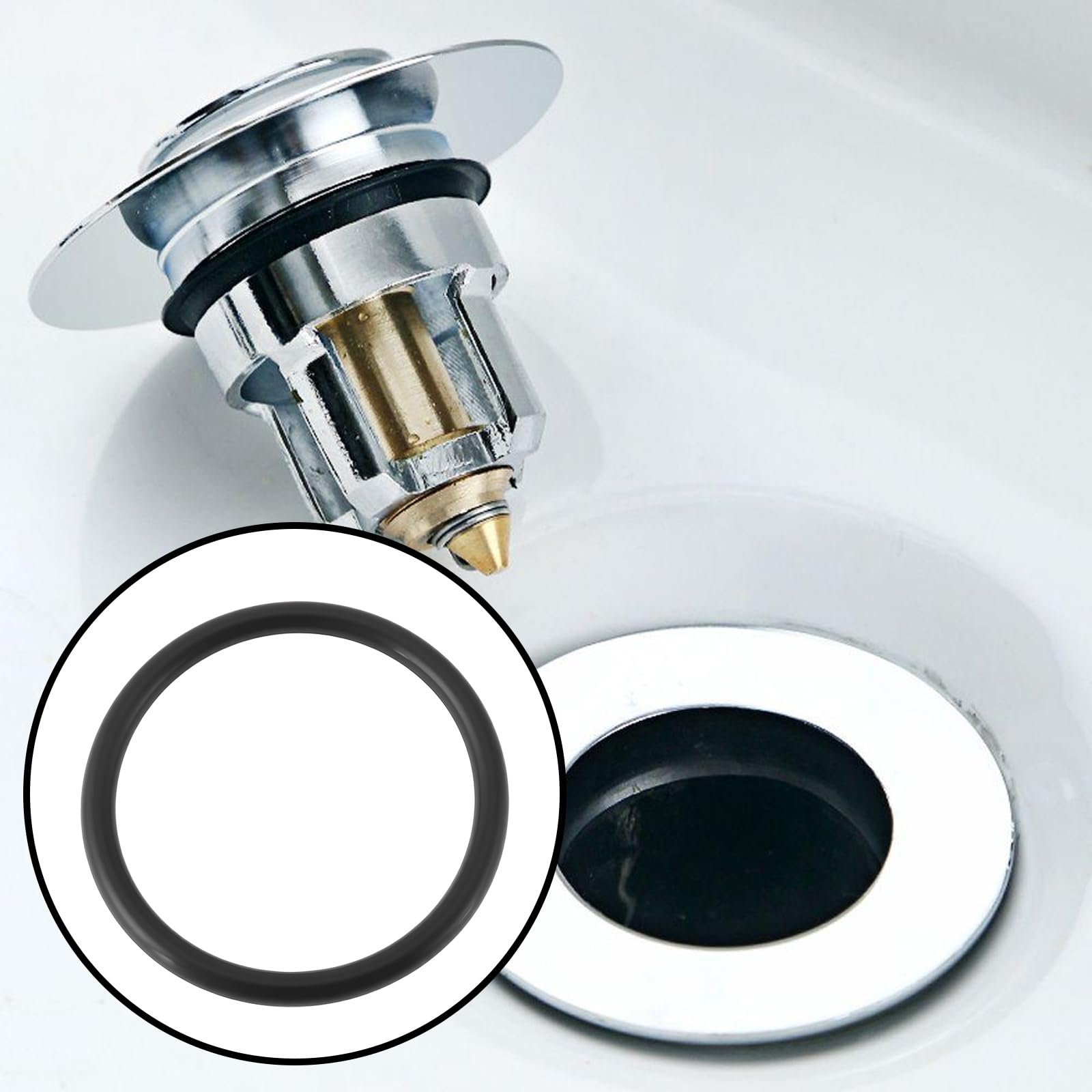 ECSiNG 10pcs 33x39x3mm Wash Basin Eccentric Plug O Ring Seals for 40mm Basin Plugs - Image 2