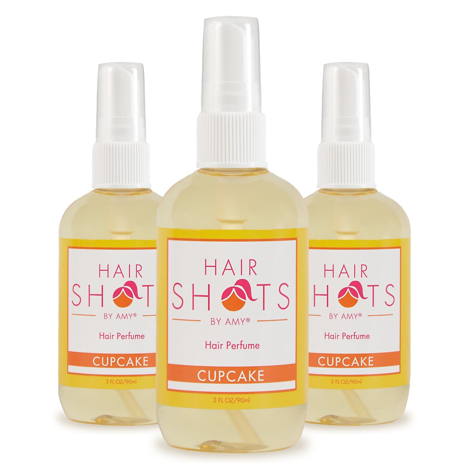 Hair Shots Heat Activated Hair Fragrance Cupcake Three Pack 3 Items: Cupcake