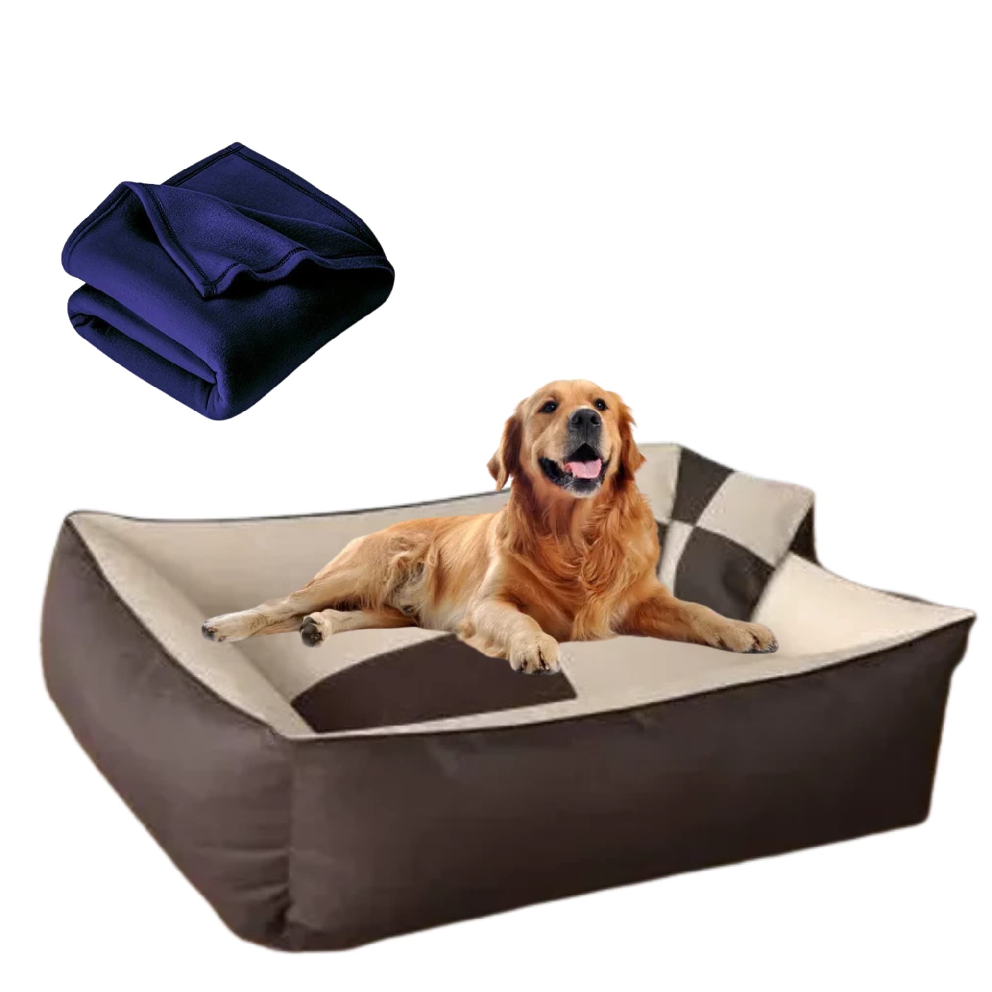 DRILLY Washable Dog/cat Bed with Blanket for Small | Medium | Large | Extra Large | XXL | XXXL | 4XL Size Dogs | Cats | Puppy | pet | Rabbit | Persian cat | Indoor cat (3XL) (B0C5DVBHFR) Amazon Price History, Amazon Price Tracker