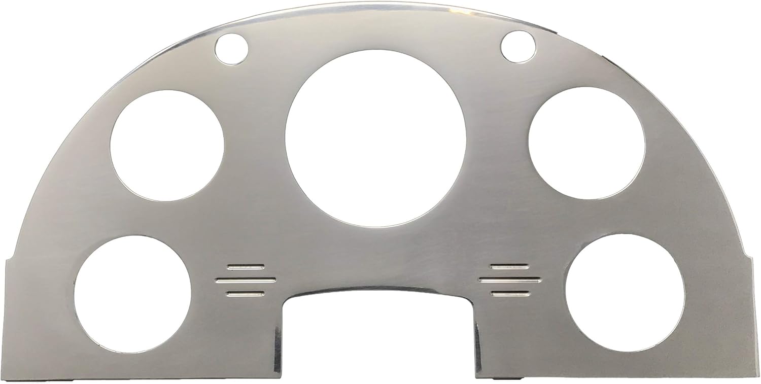 Compatible with 1956 Ford Car 5 Gauge Dash Insert - Polished Billet Aluminum