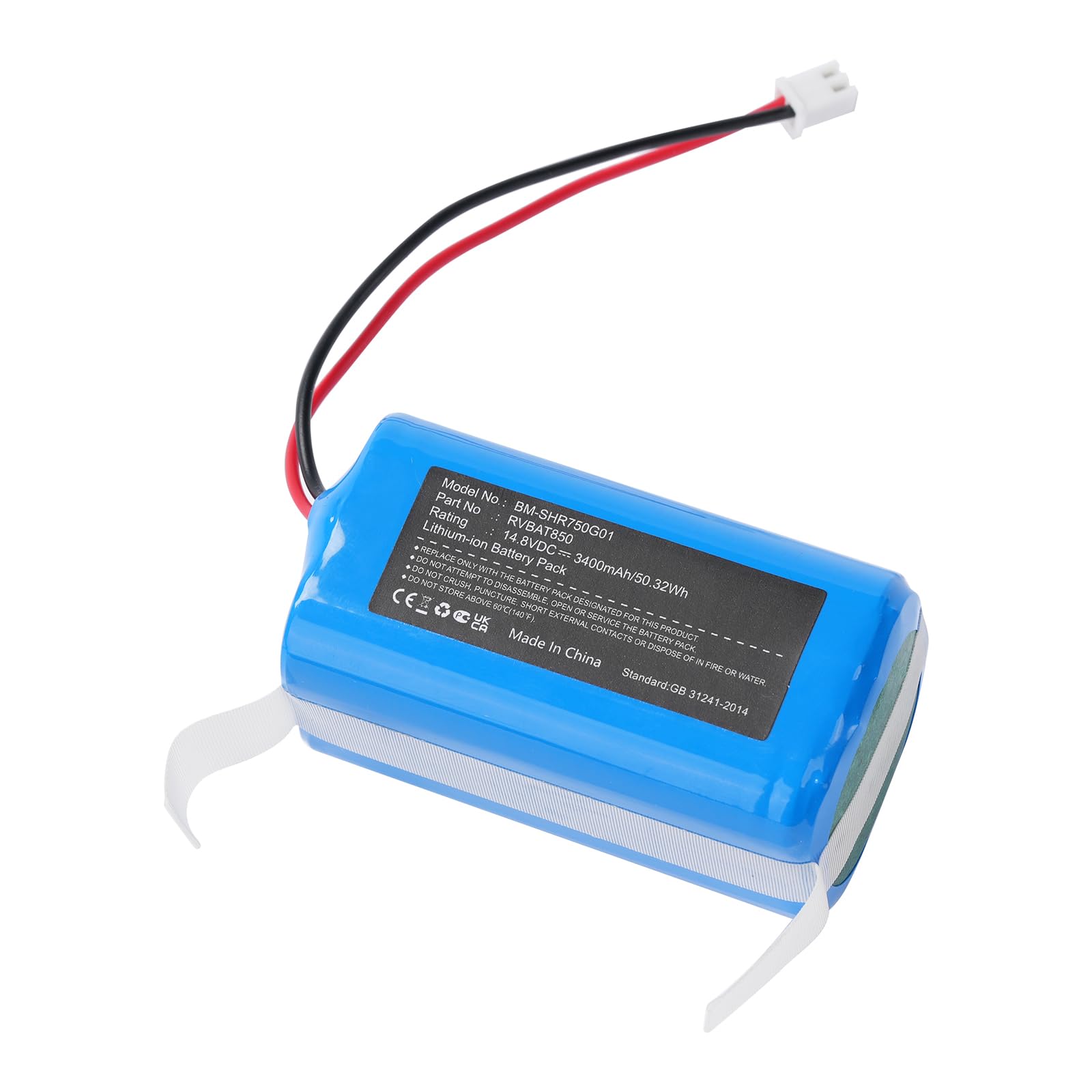 JIAJIESHI 14.8V 2600mAh Li-ion Replacement Battery For Shark AI Robot RV2001WD, ION Series, RVBAT850 / RVBAT85002