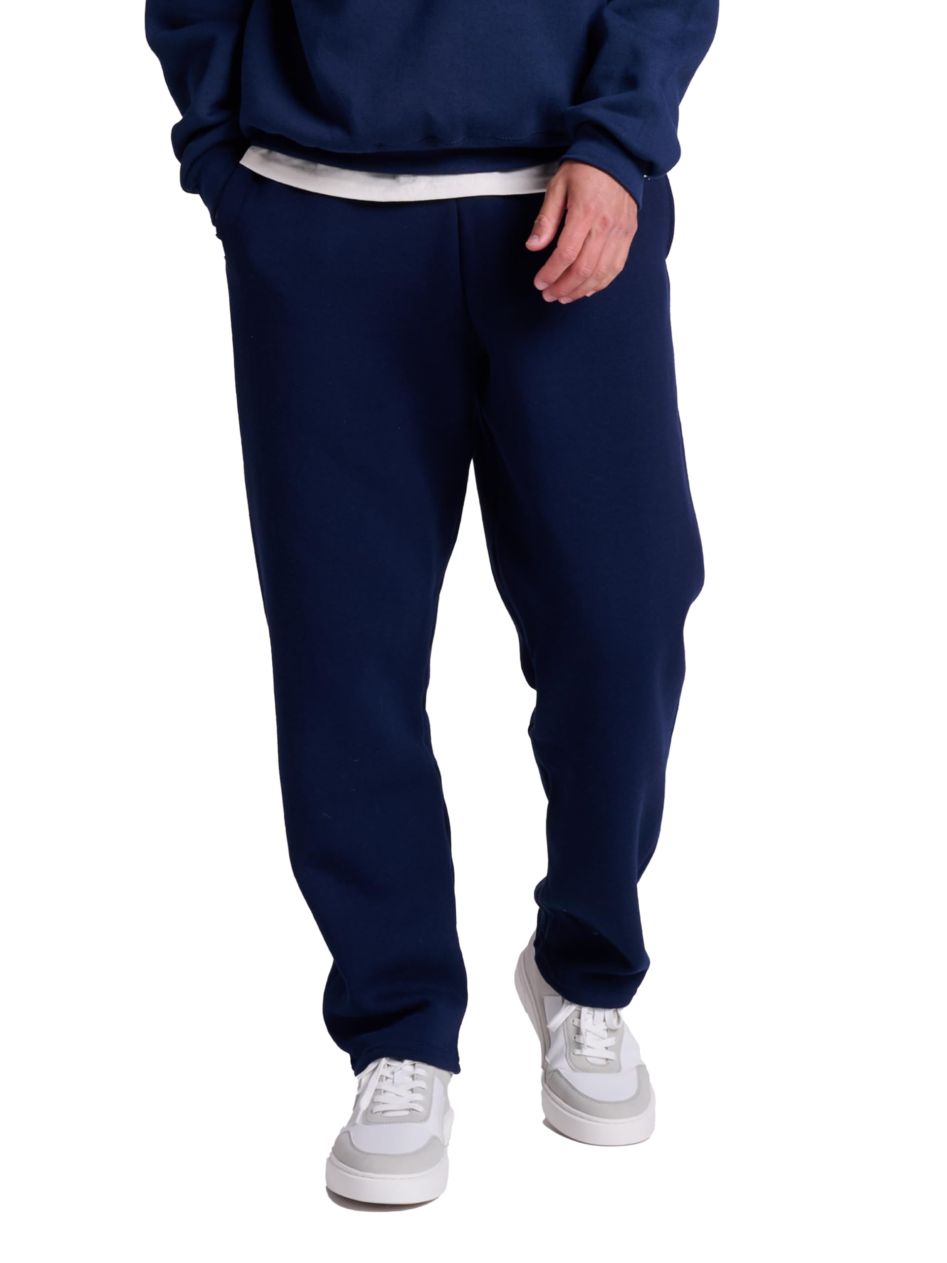 Russell Athletic Men's Dri Power Fleece Open Bottom Sweatpants with Pockets, Relaxed Fit, Moisture Wicking