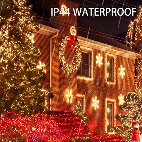 Dazzle Bright 2 Pack Total 400Led 132Ft Warm White Christmas Solar String Outdoor Lights thumb #4