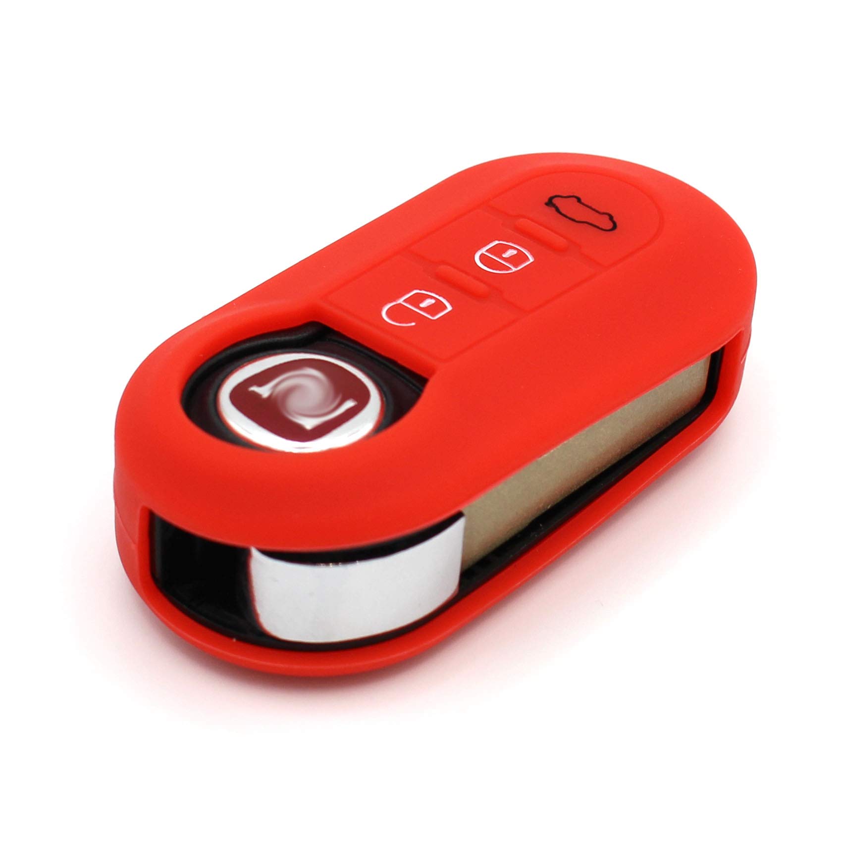 Custodia protettiva in silicone per chiave auto a 3 tasti, motivo