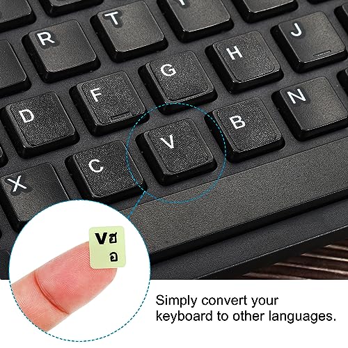 Calcomanías luminosas para teclado universal, 2 unidades miniatura 4