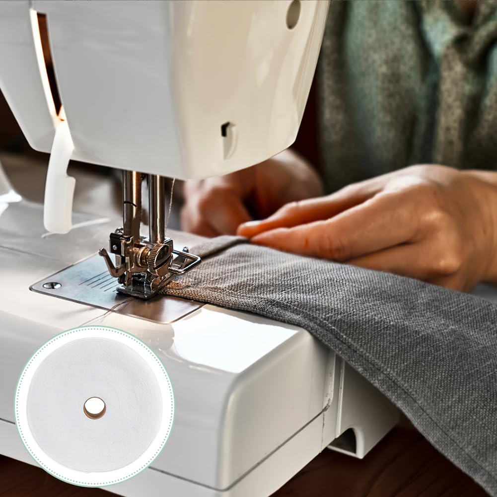BENECREAT Ovatta di Cotone Agugliata da 35 m, Rotolo di Imbottitura in Misto Cotone da 5 cm, Feltro Ad Ago da Ricamo per Trapunte Artigianali Fai-da-Te, Tappeti Ad Aghi, Borse, 0.9 mm di Spessore