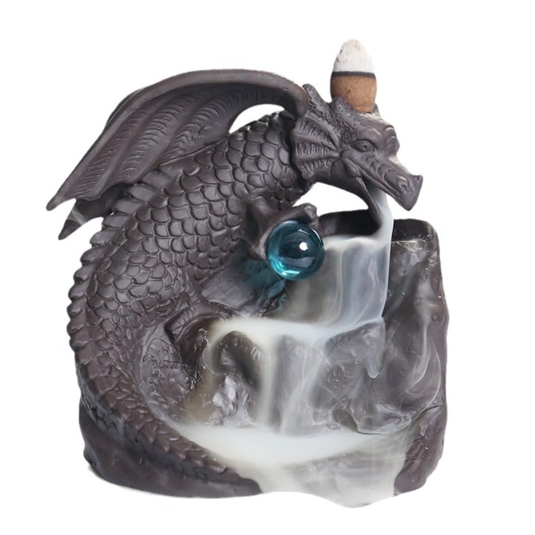 Porte-encens cascade dragon pour une ambiance zen dans votre salon