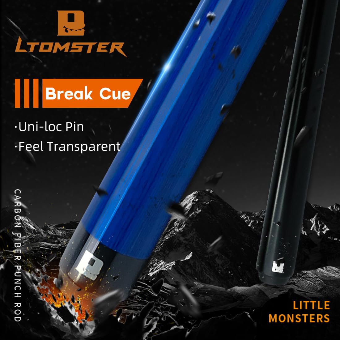 LittleMonster カーボンブレイクキュー ユニロック ブラック12.9 LittleMonster カーボンブレイクキュー ユニロック ブラック12.9