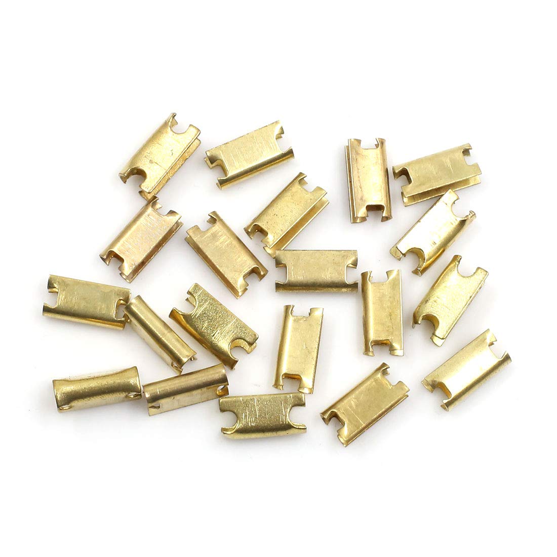 X AUTOHAUX 20pcs Metal Retainer Car Console Trim Clip 6.5mm x 13mm
