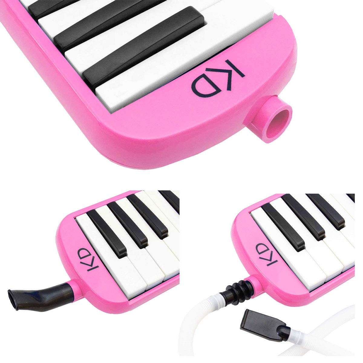 keepdrum Melodica Pink 37 Tasten mit Tasche
