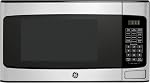 GE Countertop Microwave Oven, Compact 1.1 Cubic Ft., 950-watt Capacity, 6 Auto Cooking Settings, Child-Lock Technology, Kitchen Essentials for the Countertop, Dorm Room or Apartment, Stainless Steel | 6 Convenience Cook Settings, One-Touch Controls,