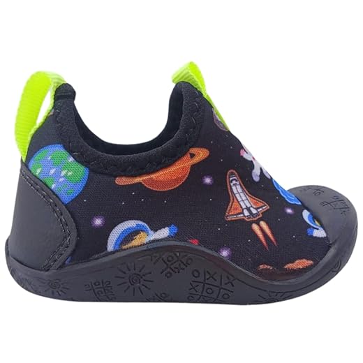 Sapatinho Bebê Menino Calce Fácil Planeta Linha Premium