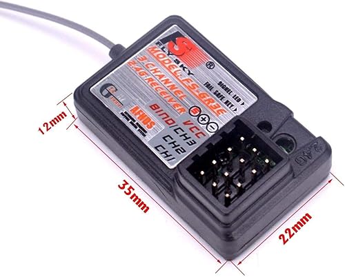 Miniatura 4 de GLOBACT Flysky FS-GR3E AFHDS Receptor de largo alcance 2.4G 3CH para FS-GT2 FS-GT2B FS-GT3B FS-GT3C FZ-IT4S RC Car Boat (2 piezas)