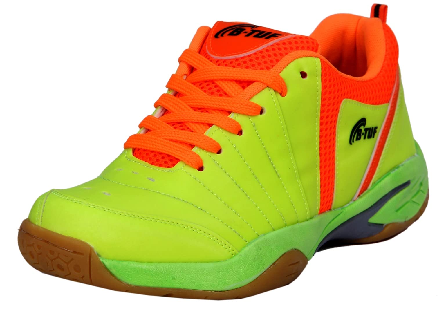 B-TUF FIRE Badminton Shoes Unisex (Green/Orange), UK 11 (B074XSSCXD) Amazon Price History, Amazon Price Tracker