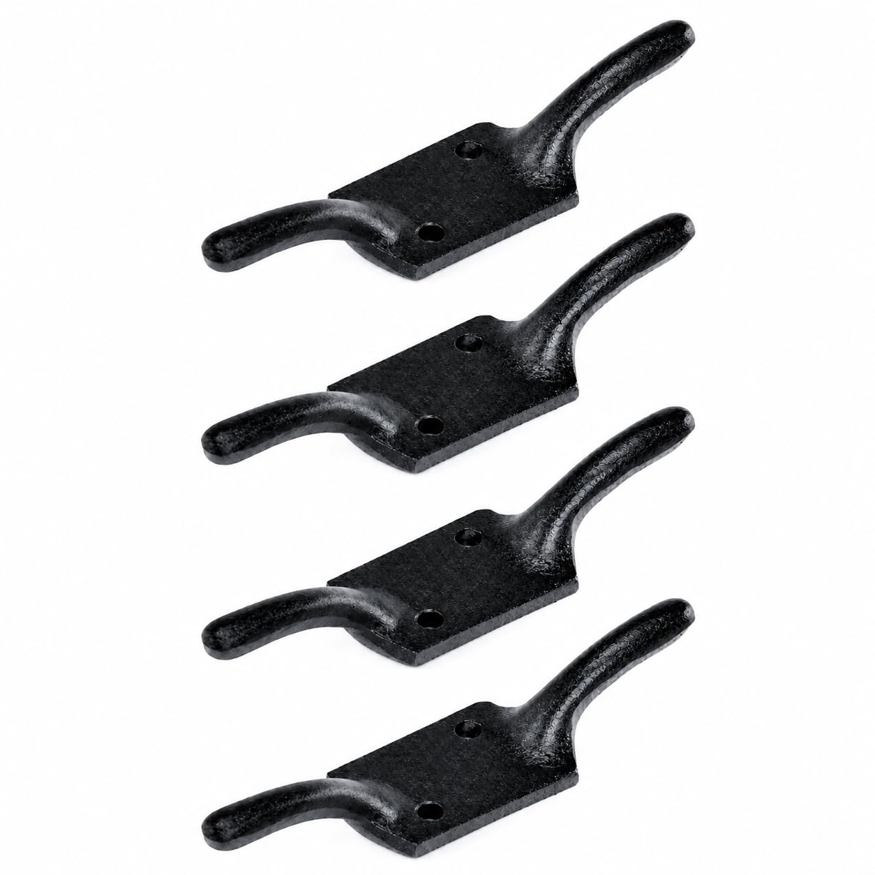 Photo 1 of Renovators Supply Manufacturing Wrought Iron Cord Cleat Hooks - Pack of 4
