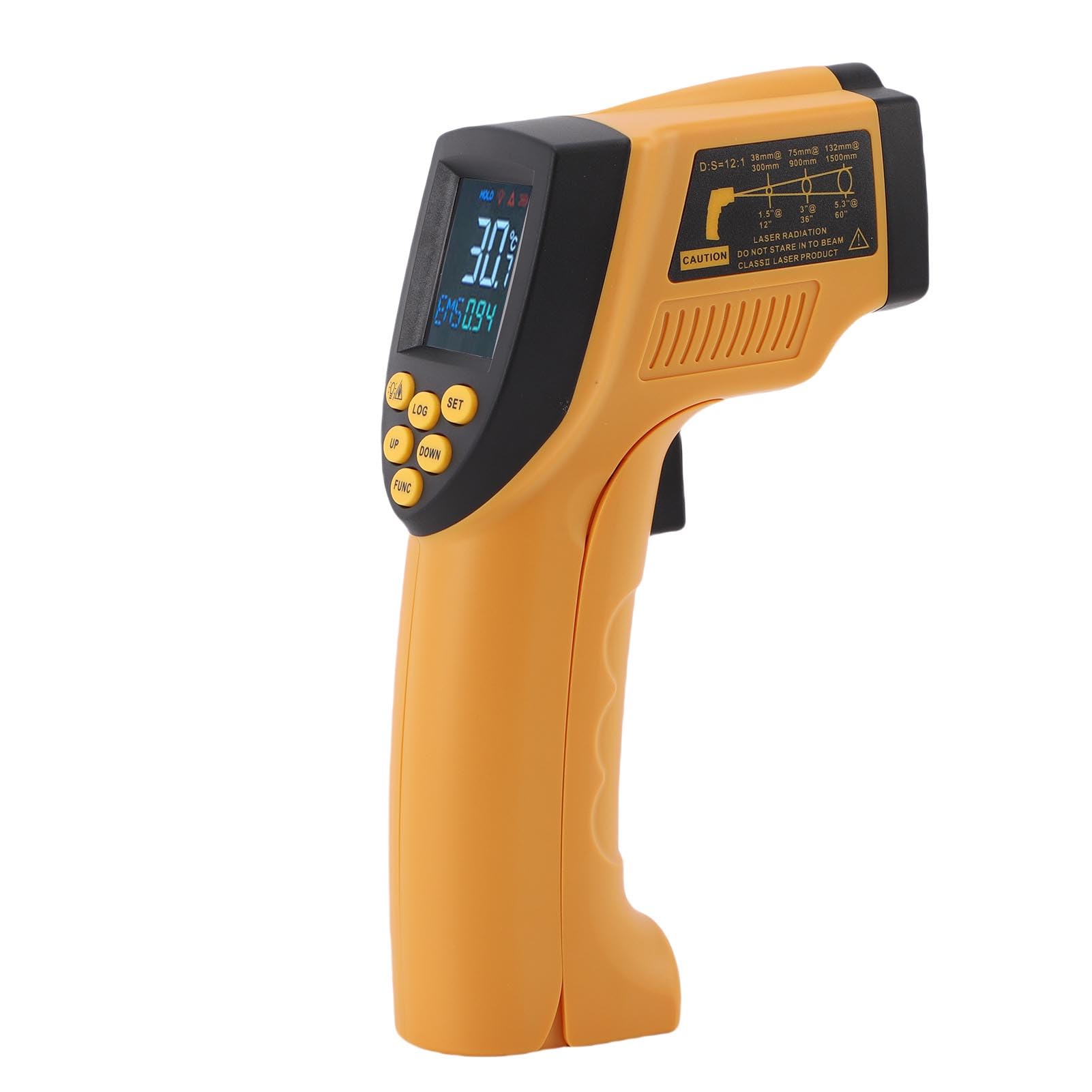 Termómetro Infrarrojo Digital, ABS, Pistola de Temperatura Precisa, -58 a 1742 para Cocinar, Hornear, HVAC, Reparación de Automóviles