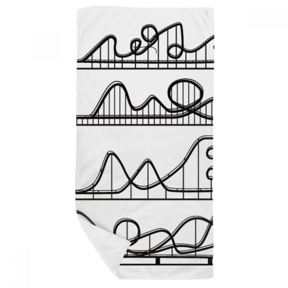 Serviette de bain roller coaster anti irritation pour peaux sensibles 35x70