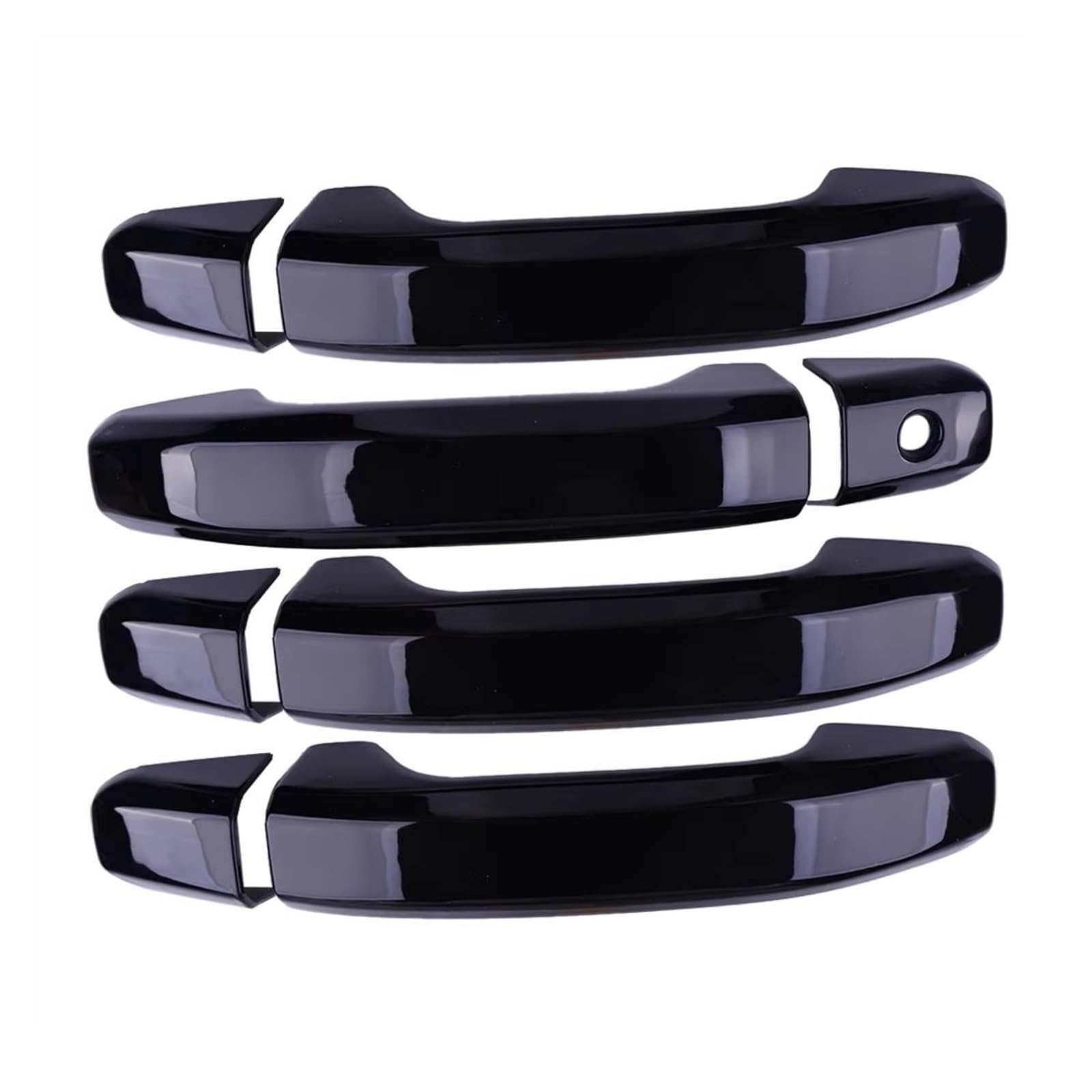 Cewsuio One Color Door Handle End Caps Compatible With Chevy For Suburban For Tahoe 2015-2023 For 3500 2016-2019 1 Set Exterior Door Handle Cover Cap With Keyhole Abs