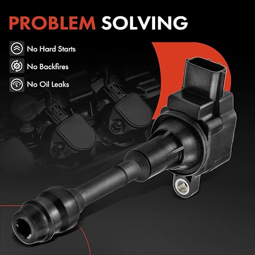 Miniatura 7 de A-Premium Paquetes de bobinas de encendido de motor compatibles con Nissan Sentra Altima 2002-2006 X-Trail 2002-2007 2010-2013 I4 2.5L 2-PC Set