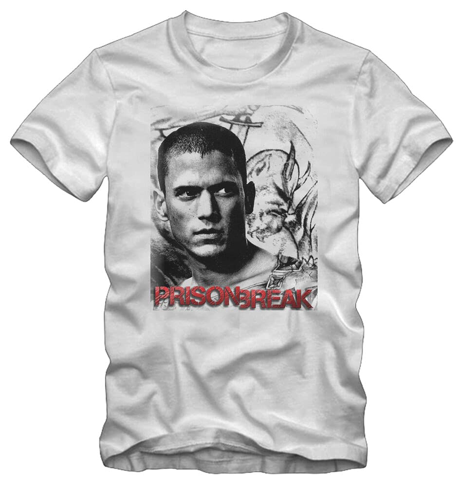 mianbaoT-Shirt/Shirt Prison Break TV Series White