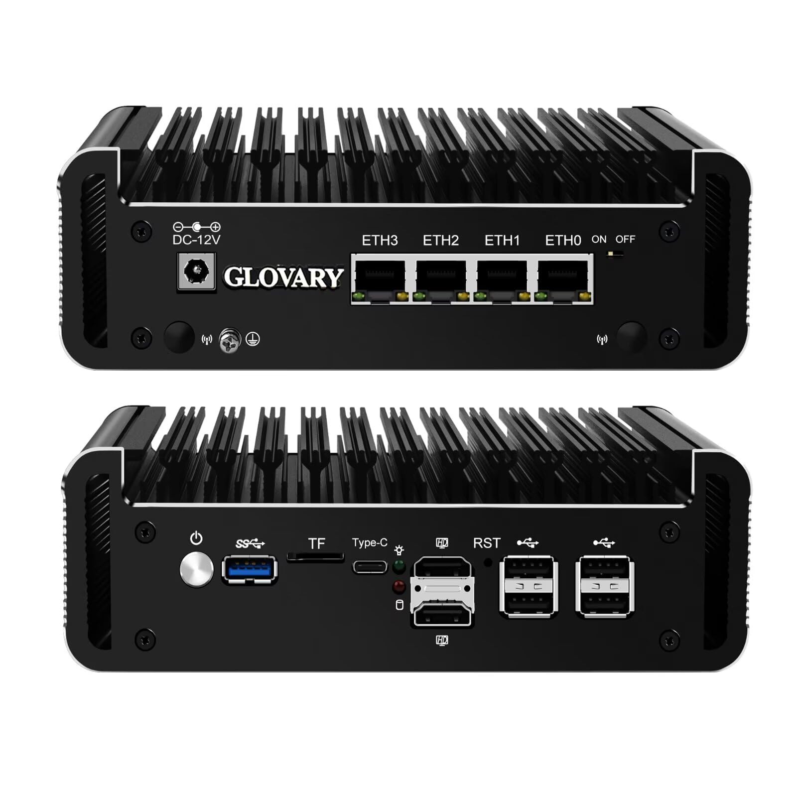 Firewall J6413 Mini-pc 4 x i226V 2,5 GbE LAN Fanless OPNsense Micro