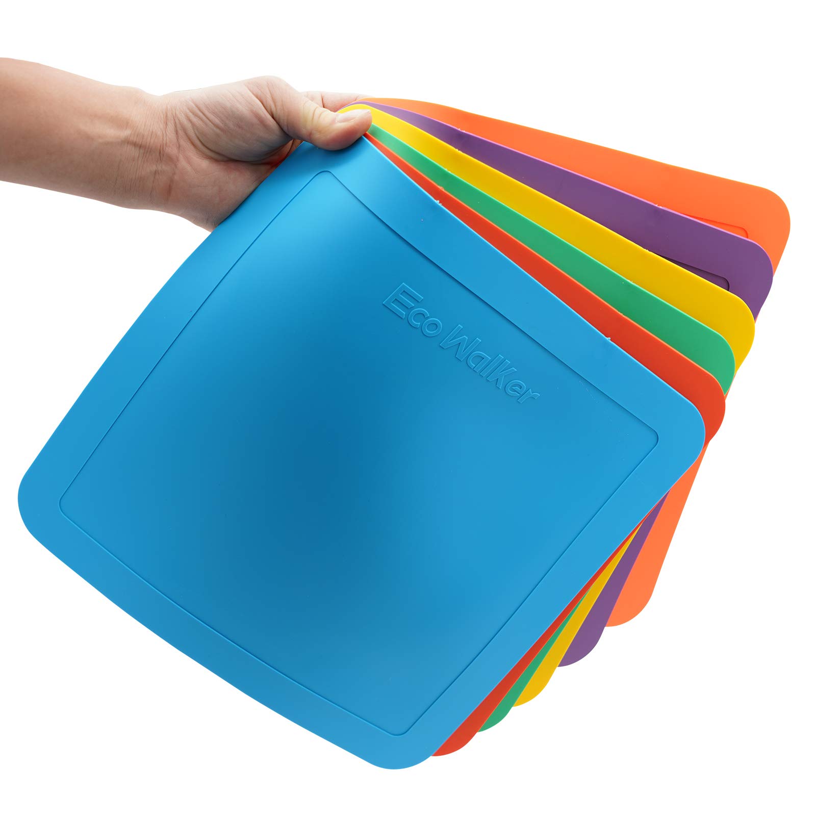 12inch Flat Square Spot Marker Multi-Color Exercise Kids Floor Playmat