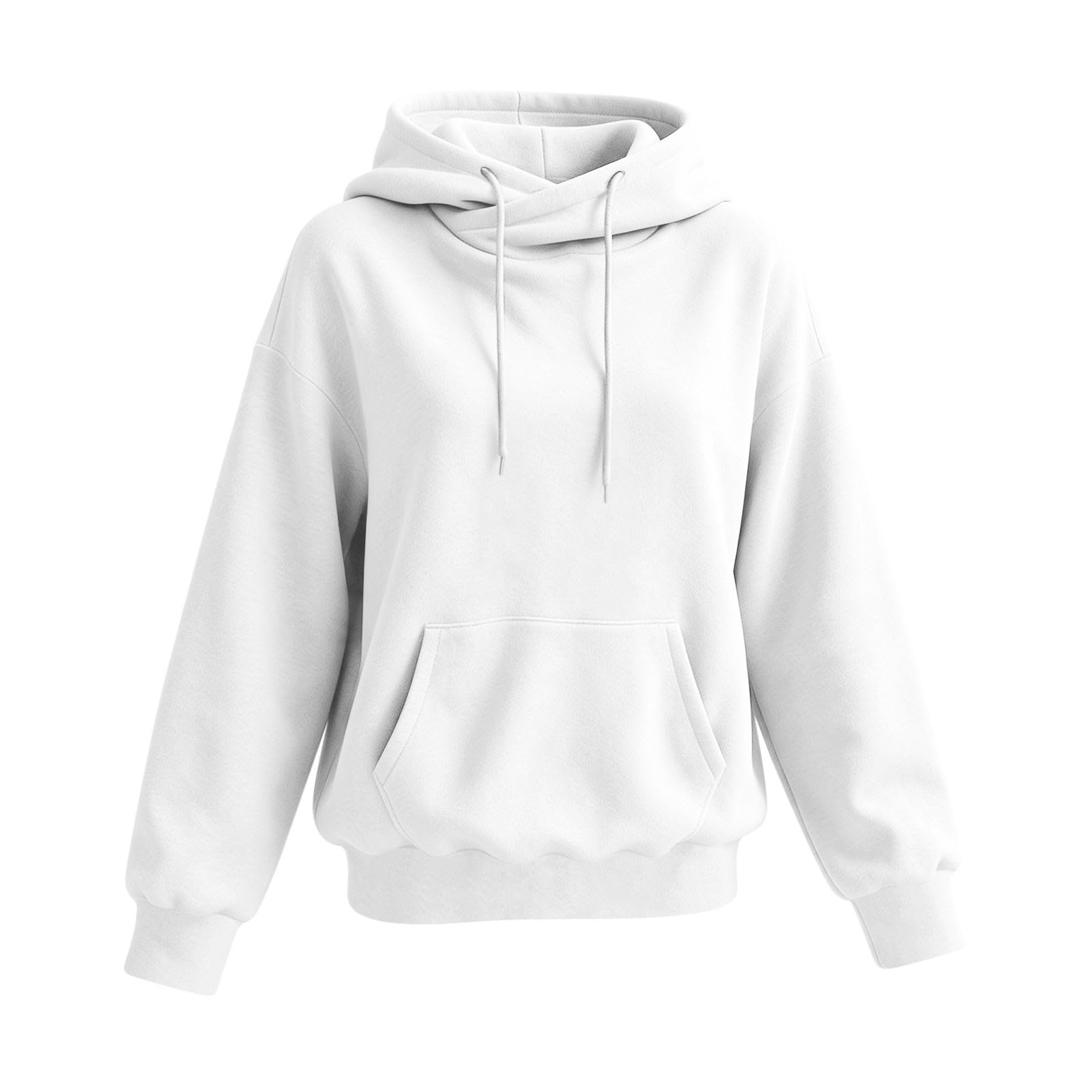Hoodie Damen Winter Kapuzenpullover Einfarbig Sweatshirt mit Kapuze Weich Oberteile Bekleidung Streetwear Lässig Hoodies Bequeme Langarmshirt Winterpullover Mode Hoody Activewear Warm Pullover