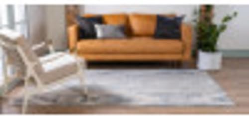 Miniatura 7 de Unique Loom Portland Collection Southwestern - Alfombra de área a rayas tono sobre tono (2 pies 2 pulgadas x 3 pies, rectangular, azul