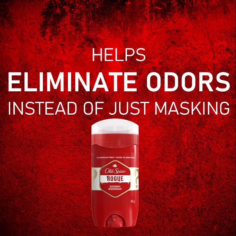 Old Spice Aluminum Free Deodorant for Men, 24/7 Odor Protection, 24/7 Freshness & Lasting Scent, Goes on Clear, Rogue with Juniper Scent, 3.0 oz (Pack of 3) - image 5