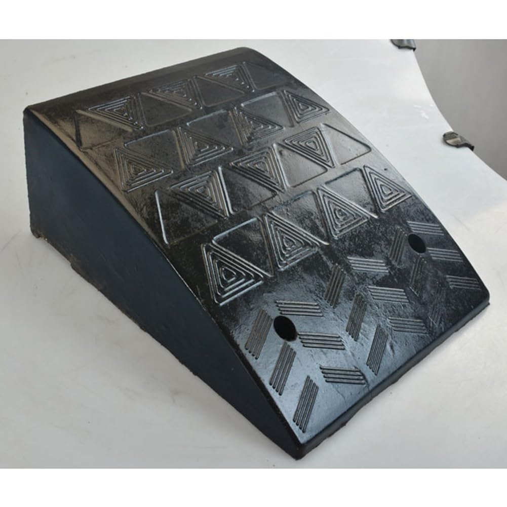 Gumowa Rampa Samochodowa, Rampa Progowa do Wózków Inwalidzkich, Kosiarka do Skuterów, Antypoślizgowa Rampa Podjazdowa, Nośność 2 Ton (Size : 50x38x15cm(20x15x6inch))