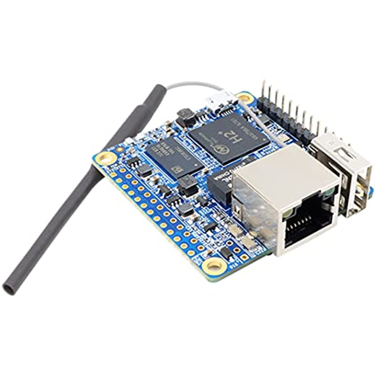 Development Board Kit kompatibel mit Orange Pi Zero LTS 512MB, H3 Quad-Core Open Source Single Board Computer mit schützendem weißen Gehäuse