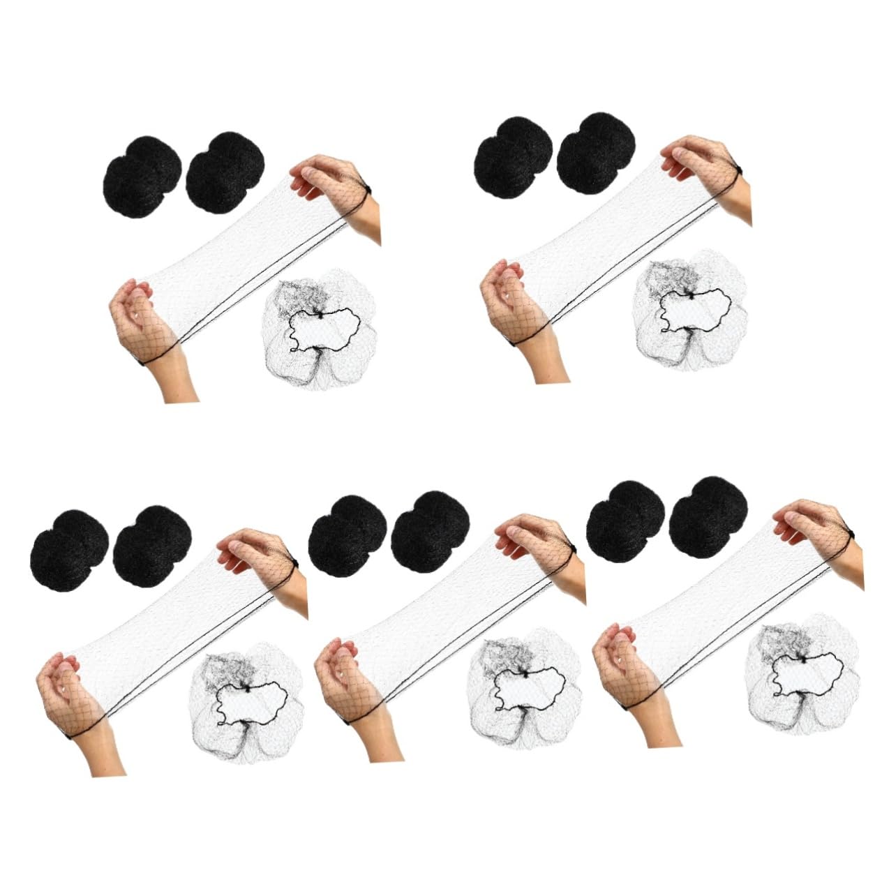 Mikinona 5 Sätze Rand Haarnetz Mesh Haarnetz Für Labor Restaurant Herstellung 100 Stück * 5