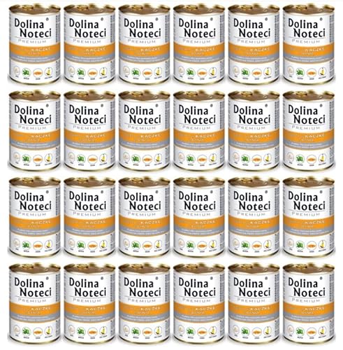 Produktbild von Dolina Noteci Premium Ente mit Kürbis Nassfutter für Hunde - 12 x 400 g