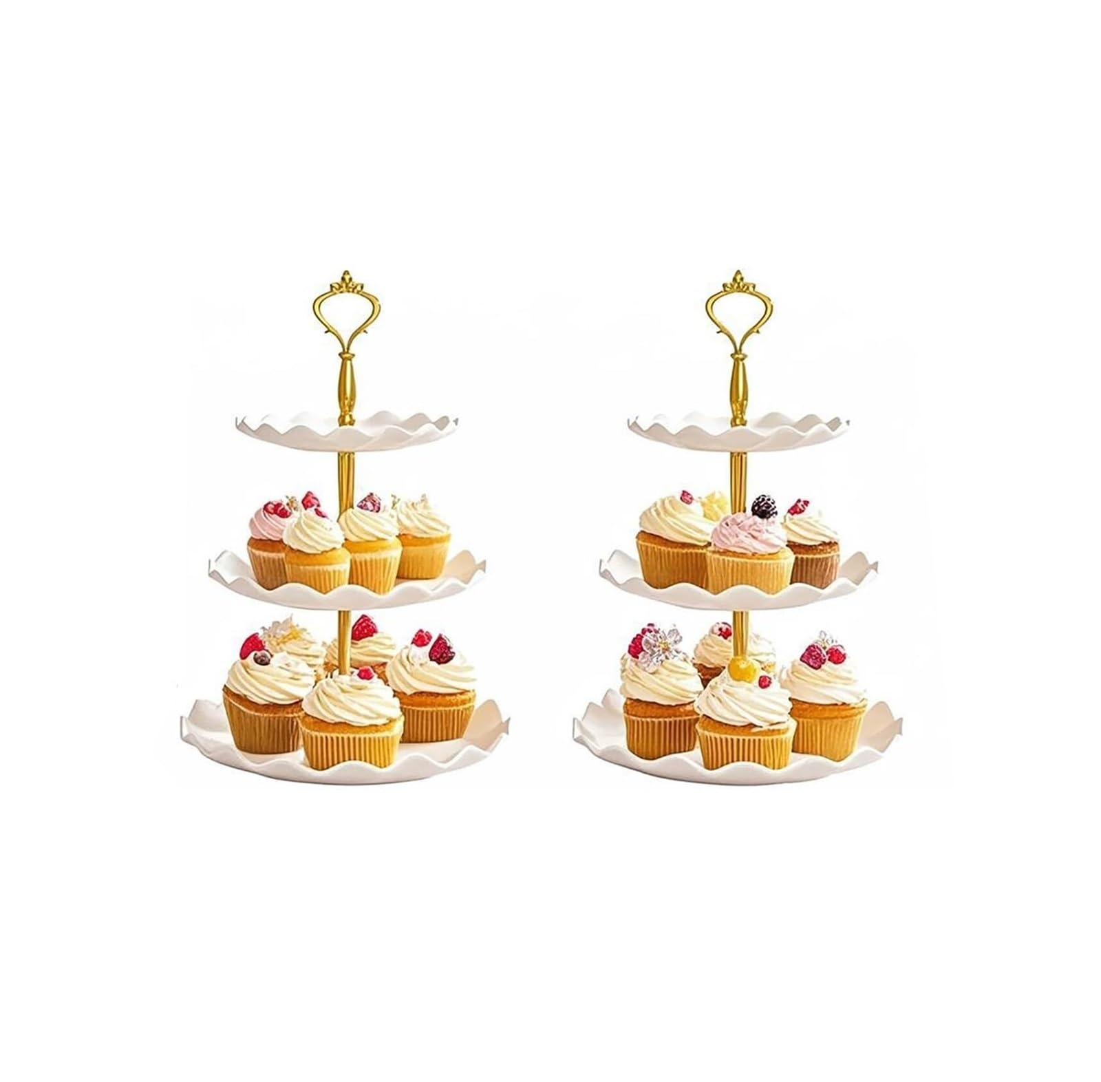 Ryckey Cake Stands Food Serving Tray Cookie Tray Rack