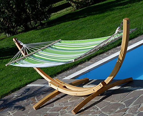 Hängemattengestell ALEOS mit Blanca-SOSUA Hängematte, 320 cm