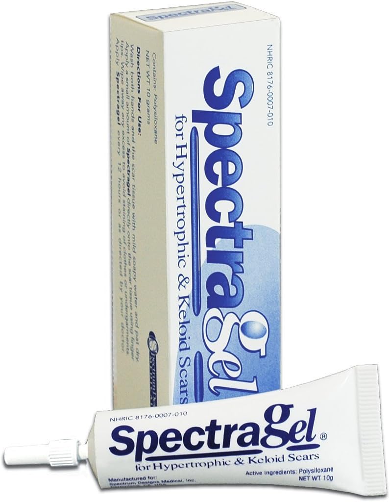 Spectragel (10gr.) silicone based scar gel for the management of hypertrophic, keloid, and