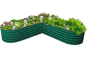 Vego Garden 17" Tall L-Shape Raised Garden Bed