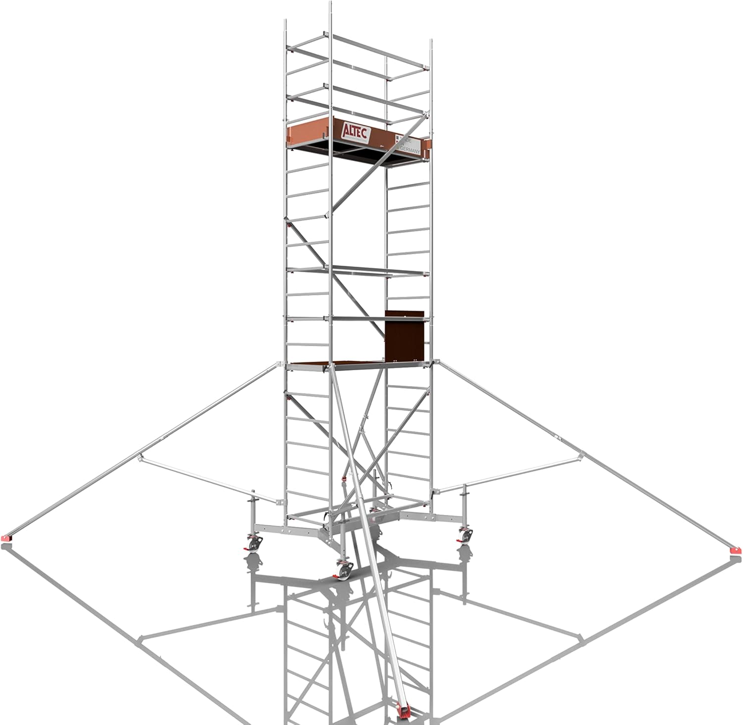 Rollfix 1.0 Rolle ALTEC Rollfix 1.0 Laufrolle 125mm - 4 Stück Für AluCombine & AluKlik Systeme ALTEC Laufrolle