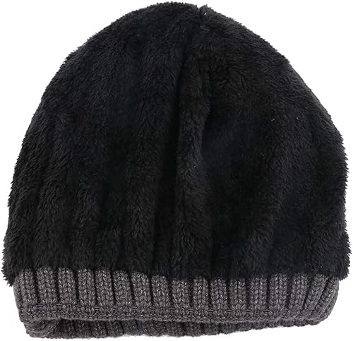 Vista 5 de CAMOLAND Gorro de punto de lana de lana de lana para hombre