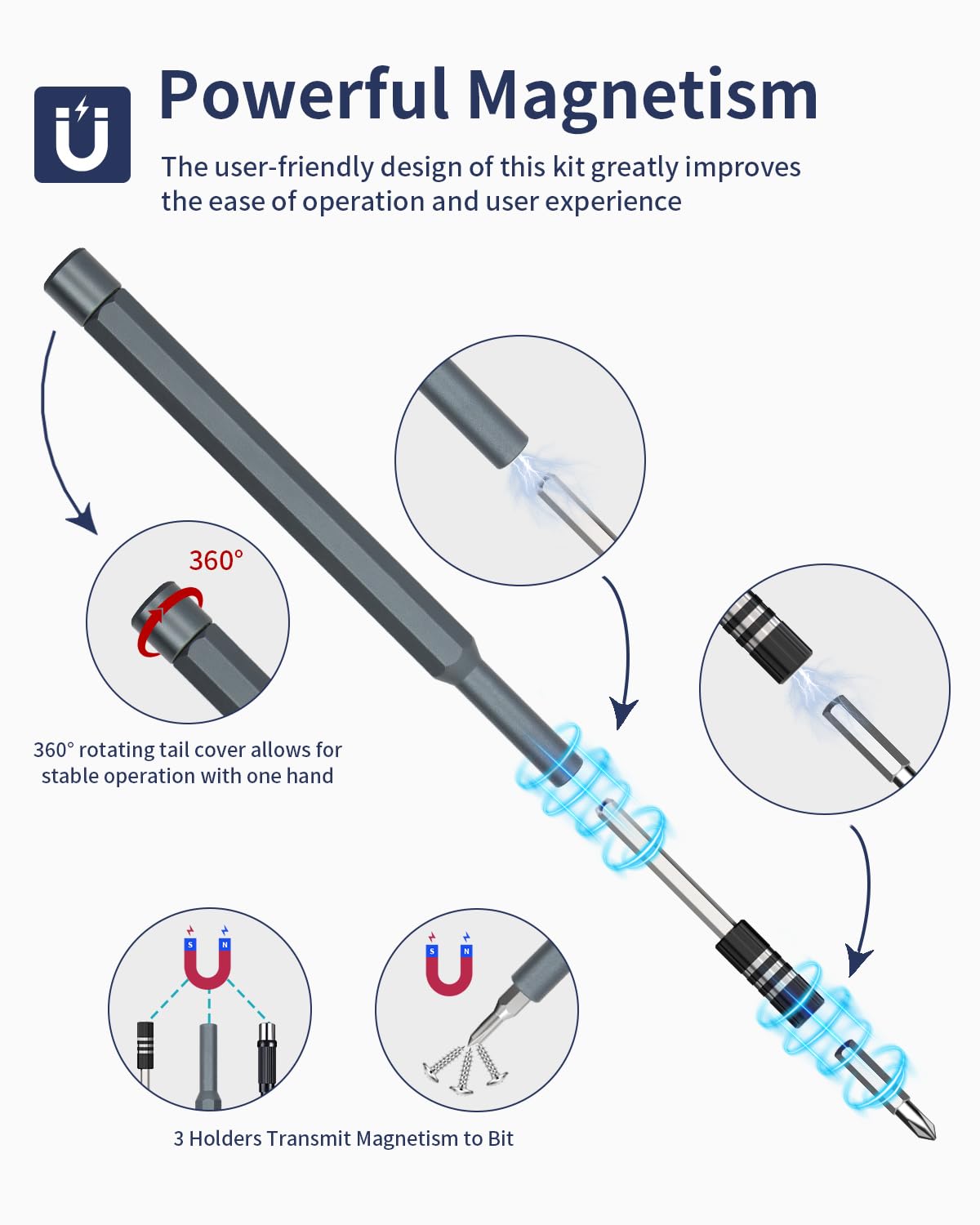 Fanttik X5 Max Schraubendreher Set Mit Magnetischen Bits Fu00fcr